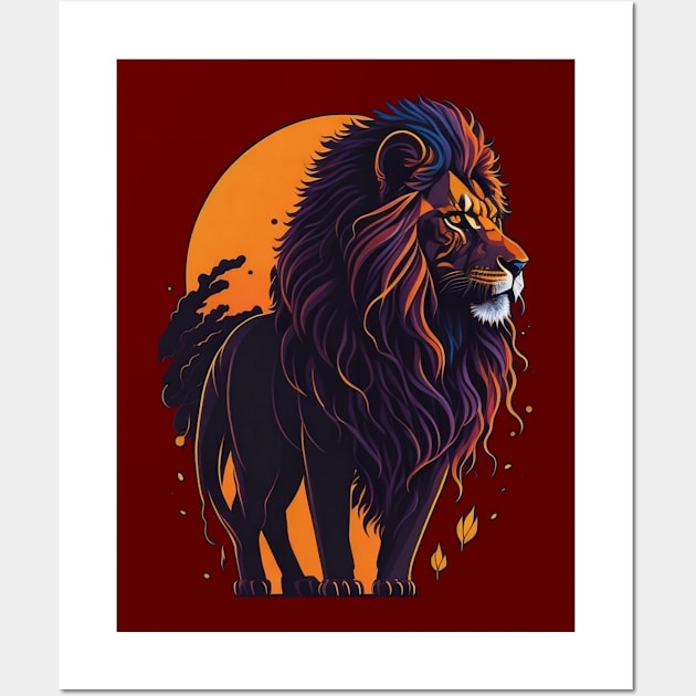 Lion-2 Wall Art by JustinThorLPs